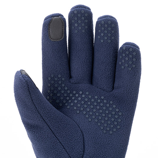 指先と手のひらには滑り止め加工を施しています。