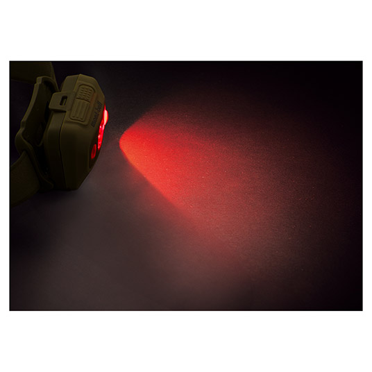暗闇での作業に適した赤色LED
