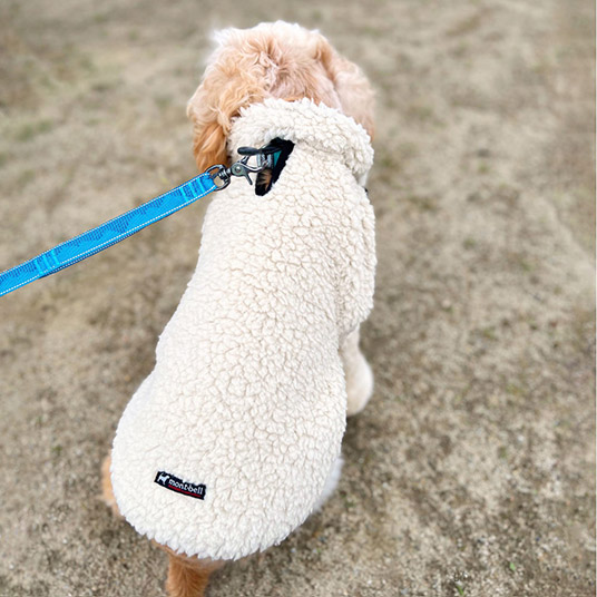 使用イメージ。モデル犬：体重8kg・背丈42cm・胸囲46cm／42サイズ着用