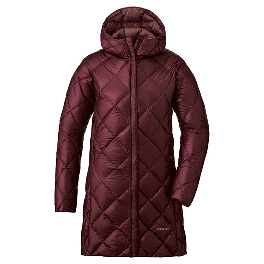 スペリオダウントラベルコート Women's ワインレッド