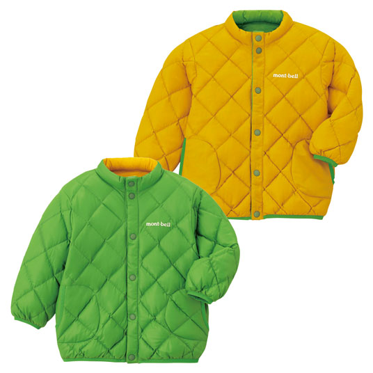 リバーシブル ダウンジャケット Baby's 80-90 グリーン