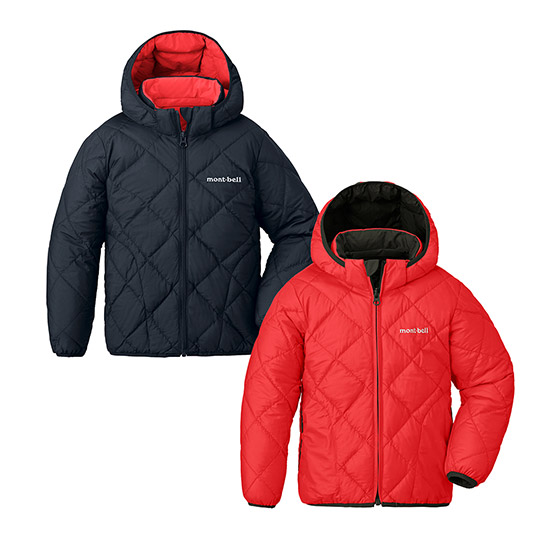 リバーシブル ダウンパーカ Kid's 100-120 レッド