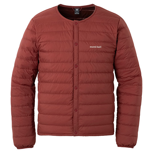 スペリオダウン ラウンドネックジャケット Men's ワインレッド