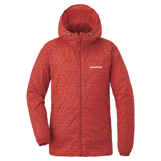 ウインドブラストプリントパーカ Women's レッド