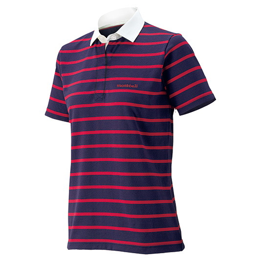 WIC.ラガーシャツハーフスリーブ Women's パープルネイビー