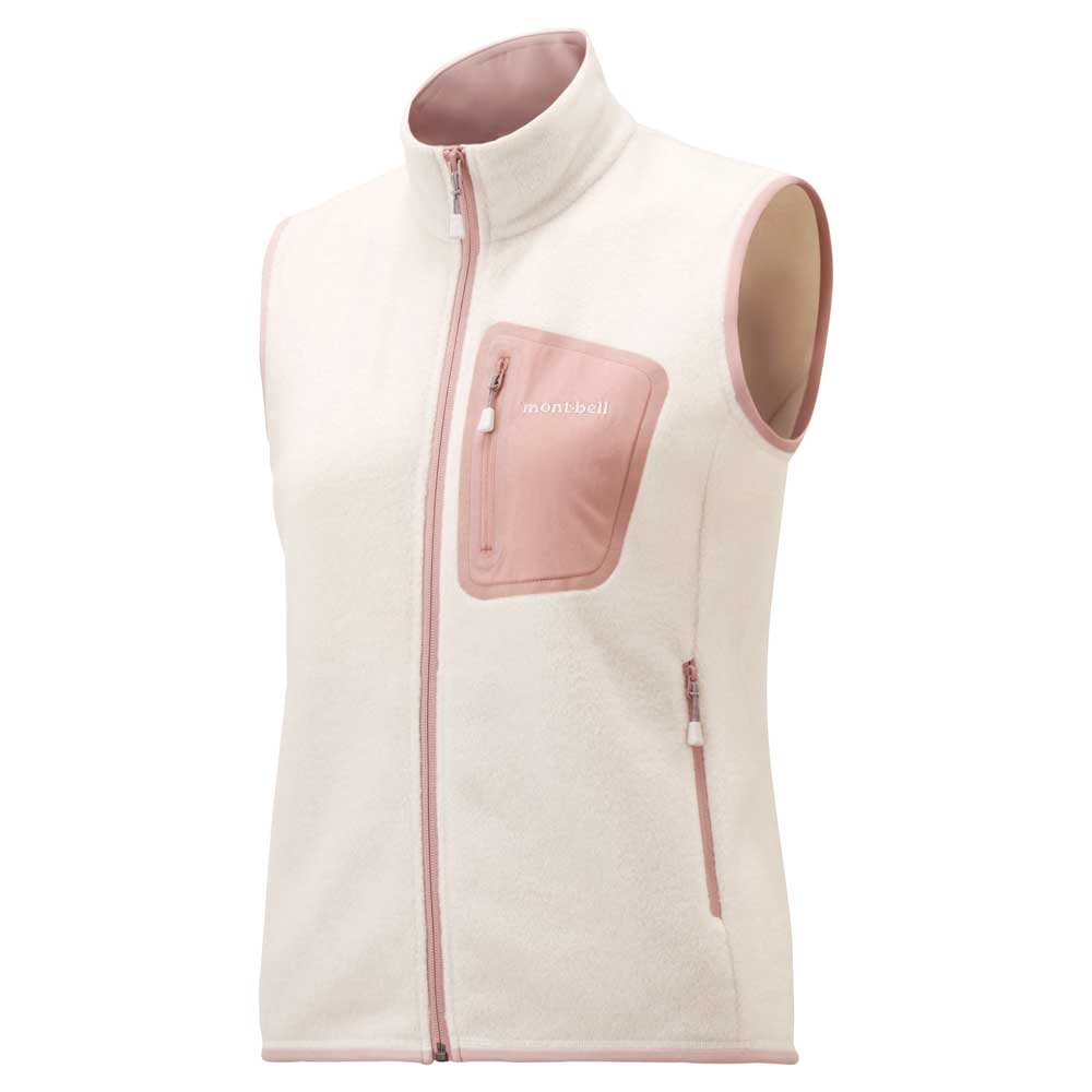 クリマプラス100 ジップベスト Women's コーラルピンク