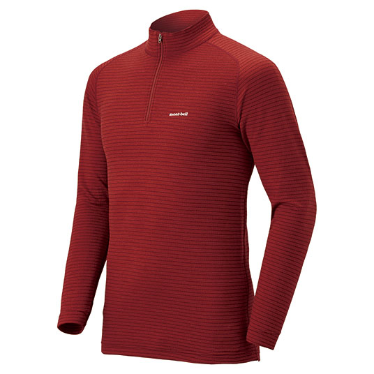 スーパーメリノウール EXP. ハイネックシャツ Men's レッド