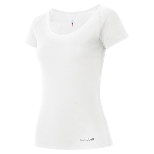 コアスパン UネックTシャツ Women's ホワイト