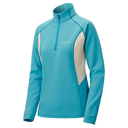 ウイックロン ZEOサーマル ロングスリーブジップシャツ Women's ターコイズ
