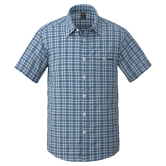 WIC.ライト シングルポケット ショートスリーブシャツ Men's ブルー
