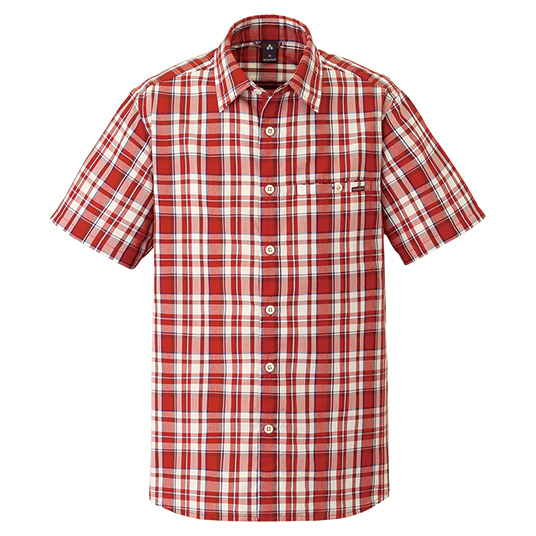 WIC.ライト シングルポケット ショートスリーブシャツ Men's ワインレッド