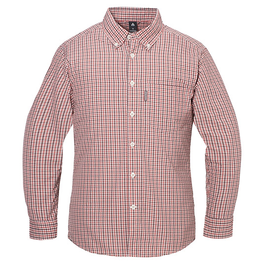 WIC.ドライタッチ ロングスリーブシャツ Men's ワインレッド