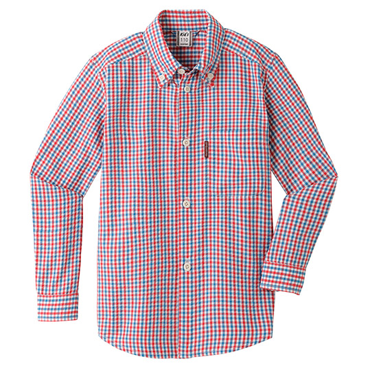 WIC.ドライタッチ ロングスリーブシャツ Kid's 100-130 レッド