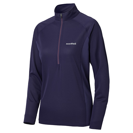 クール ロングスリーブジップシャツ Women's パープル