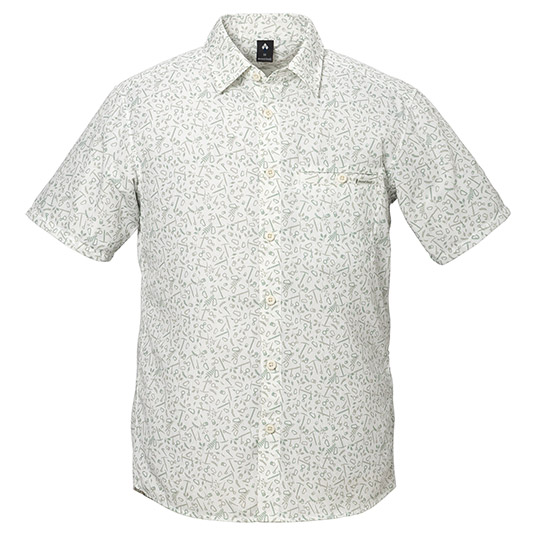 WIC.ライト プリント ショートスリーブシャツ Men's ホワイト