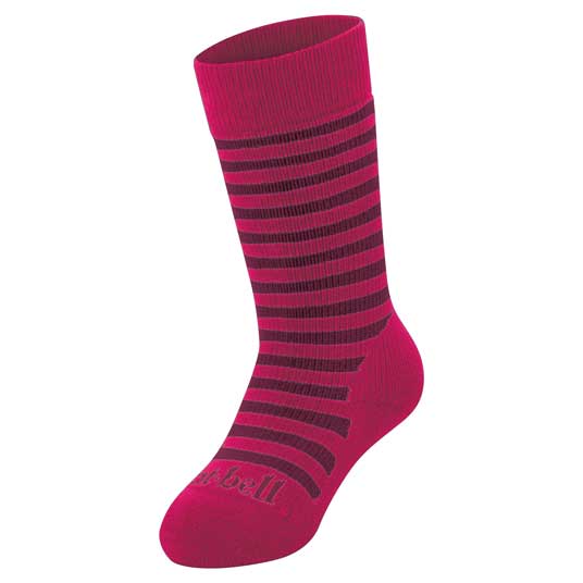 メリノウール トレッキング ソックス Kid's ピンク