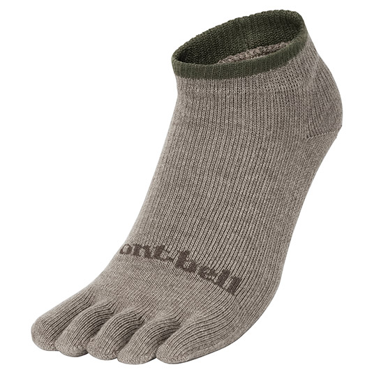 WIC.トラベル 5トゥ アンクルソックス Men's タン