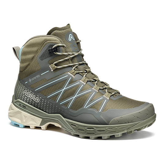 タホ MID GTX Women's オリーブ×セラドン