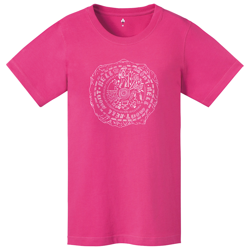 ペアスキンコットン T Women's 年輪 ピンク