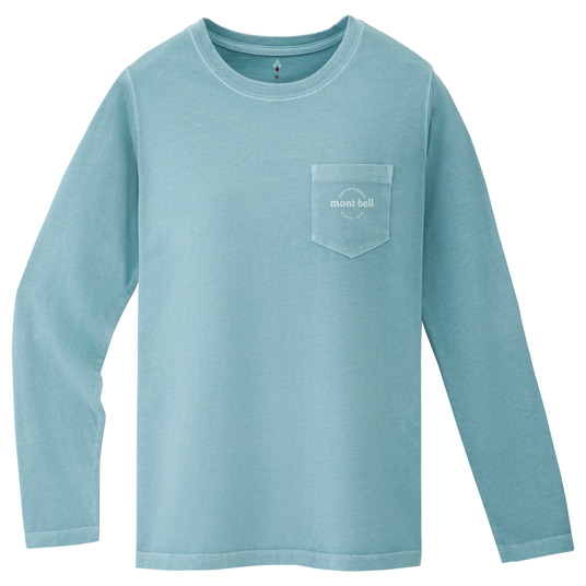 ウォッシュアウト コットン ロングスリーブT Women's ライトブルー