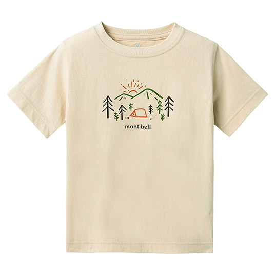 コットンT Kid's 山の朝 100-120 アイボリー