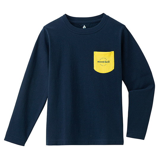 コットン ロングスリーブ ポケットT Kid's 130-160 ネイビー