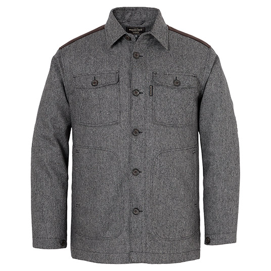 ウール シャツジャケット Men's グレー