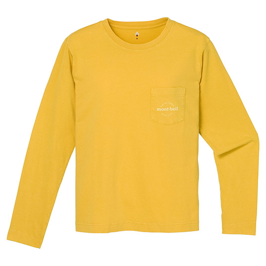 ウォッシュアウト コットン ロングスリーブT Women's イエロー