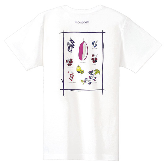 ペアスキンコットン T Women's 木の実シリーズ ホワイト