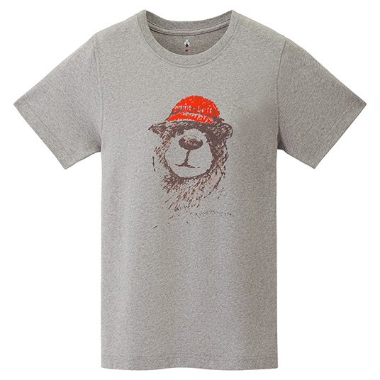 ペアスキンコットン T Women's クマ ライトグレー