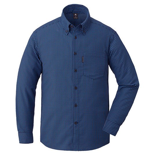 US WIC.ドライタッチ ロングスリーブシャツ Men's インディゴ