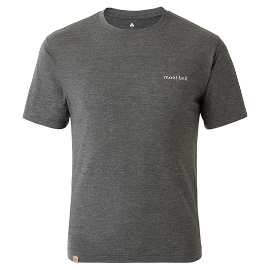 US メリノウールプラスライトT Men's ダークグレー