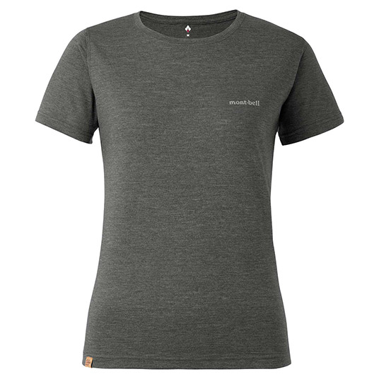 US メリノウールプラスライトT Women's ダークグレー