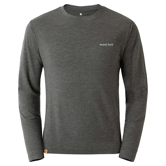 US メリノウールプラス ライト ロングスリーブT Men's ダークグレー