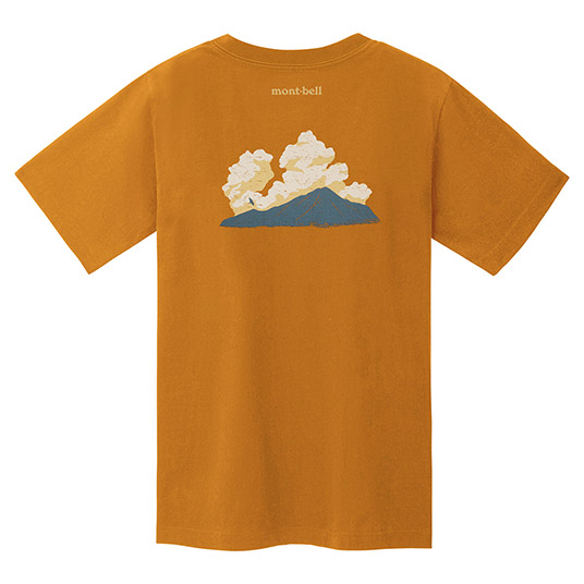 US ペアスキンコットン T 夏雲 オレンジ