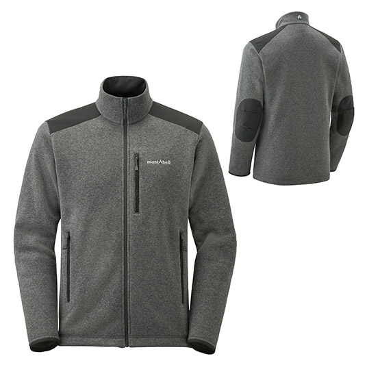 US クリマプラス ニットジャケット Men's ヘザーチャコール×ガンメタル