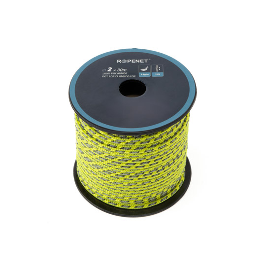 アクセサリーコード 2mm x 30m イエロー