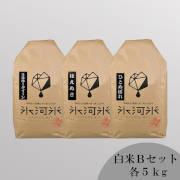 令和6年度産　氷河米　白米　食べ比べＢセット【出荷時期：10月下旬より順次】