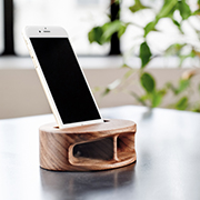 木製無電源スピーカーMUKUNE（モクセイムデンゲンスピーカームクネ）充電タイプ