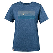 US メリノウールプラスライト T Women's 太陽と山
